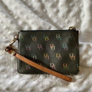 Dooney & Bourke Black Multicolor Wristlet